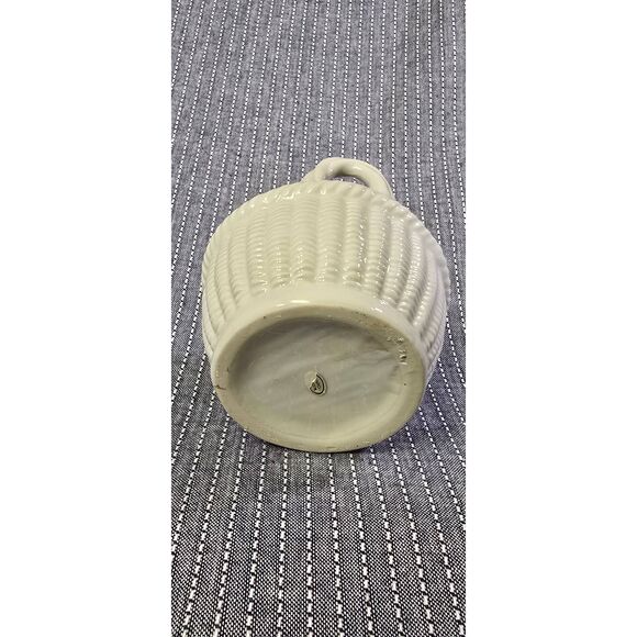 vintage white ceramic planter - Picture 6 of 8